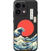 Прозорий чохол BoxFace OPPO Reno 16F Большая волна в Канагаве