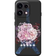 Чохол зі стразами OPPO Reno 16F Eiffel Tower