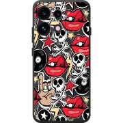 Чорний чохол BoxFace OPPO Reno 16F Rock Graffiti