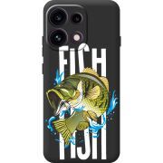 Чорний чохол BoxFace OPPO Reno 16F Fish