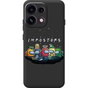 Чорний чохол BoxFace OPPO Reno 16F Among Us Impostors