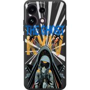 Чорний чохол BoxFace OPPO Reno 16F Привид Києва в дії