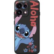 Чорний чохол BoxFace OPPO Reno 16F Гавайський гість Stich