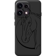Чорний чохол BoxFace OPPO Reno 16F Horse