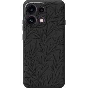 Чорний чохол BoxFace OPPO Reno 16F Leaves