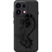 Чорний чохол BoxFace OPPO Reno 16F Snake
