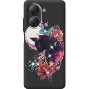 Чохол зі стразами Xiaomi Redmi A7 Cat in Flowers