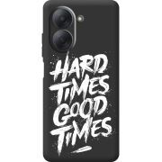 Чорний чохол BoxFace Xiaomi Redmi A7 Hard Times Good Times