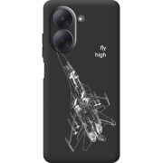 Чорний чохол BoxFace Xiaomi Redmi A7 Військовий літак