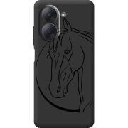 Чорний чохол BoxFace Xiaomi Redmi A7 Horse