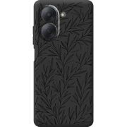 Чорний чохол BoxFace Xiaomi Redmi A7 Leaves