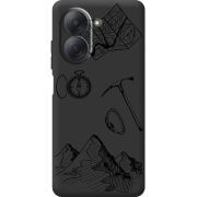 Чорний чохол BoxFace Xiaomi Redmi A7 Mountains