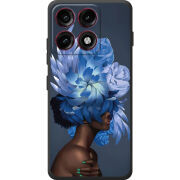 Чохол BoxFace Moto Edge 70 Pro Exquisite Blue Flowers