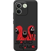 Прозорий чохол BoxFace Xiaomi Redmi Note 17 Pro Max siquid game люди в красном