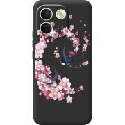 Чохол зі стразами Xiaomi Redmi Note 17 Pro Max Swallows and Bloom