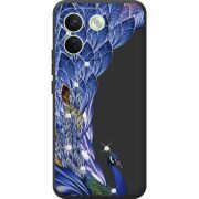 Чохол зі стразами Xiaomi Redmi Note 17 Pro Max Peafowl