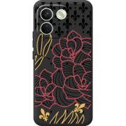 Чорний чохол BoxFace Xiaomi Redmi Note 17 Pro Max FranceFlowers