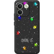 Чорний чохол BoxFace Xiaomi Redmi Note 17 Pro Max Among Us Invisible