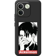 Чорний чохол BoxFace Xiaomi Redmi Note 17 Pro Max Attack On Titan - Ackerman