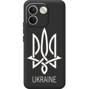 Чорний чохол BoxFace Xiaomi Redmi Note 17 Pro Max Тризуб монограмма ukraine