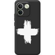 Чорний чохол BoxFace Xiaomi Redmi Note 17 Pro Max Білий хрест ЗСУ