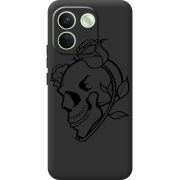 Чорний чохол BoxFace Xiaomi Redmi Note 17 Pro Max Skull and Roses