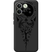Чорний чохол BoxFace Xiaomi Redmi Note 17 Pro Max Hugin and Munin