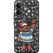Прозорий чохол BoxFace Poco X8 5G Christmas Deer with Snow
