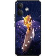 Чохол зі стразами Poco X8 5G Girl with Umbrella