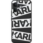 Чорний чохол BoxFace Poco X8 5G White Karl