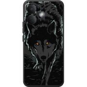 Чорний чохол BoxFace Poco X8 5G Wolf