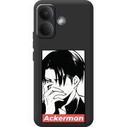 Чорний чохол BoxFace Poco X8 5G Attack On Titan - Ackerman