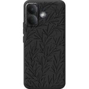 Чорний чохол BoxFace Poco X8 5G Leaves