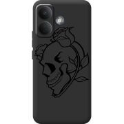 Чорний чохол BoxFace Poco X8 5G Skull and Roses