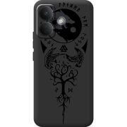 Чорний чохол BoxFace Poco X8 5G Hugin and Munin