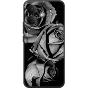 Чохол BoxFace Poco X8 5G Black and White Roses