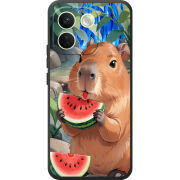 Чохол BoxFace Xiaomi Redmi Note 17 Pro Max Капібара з кавуном
