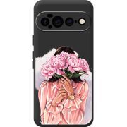 Прозорий чохол BoxFace Google Pixel 11 Pro XL Девушка с Пионами