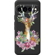 Чохол зі стразами для Google Pixel 11 Pro Deer with flowers