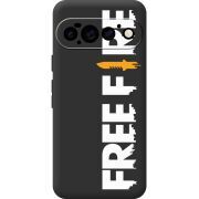Чорний чохол BoxFace Google Pixel 11 Pro Free Fire White Logo