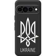 Чорний чохол BoxFace Google Pixel 11 Pro Тризуб монограмма ukraine
