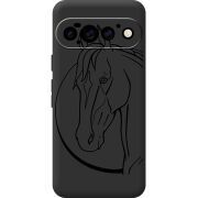 Чорний чохол BoxFace Google Pixel 11 Pro Horse