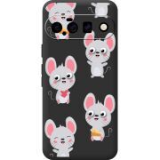 Прозорий чохол BoxFace Google Pixel 11 с 3D-глазками Mouse