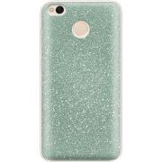 Чехол с блёстками Xiaomi Redmi 4x Зеленый
