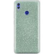 Чехол с блёстками Honor Note 10 Зеленый