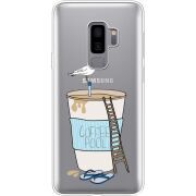 Прозрачный чехол Uprint Samsung G965 Galaxy S9 Plus Segull in Cofee Pool