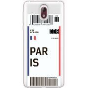 Прозрачный чехол Uprint Nokia 3.1 Ticket Paris