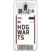 Прозрачный чехол Uprint Nokia 3.1 Ticket Hogwarts