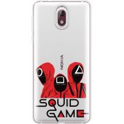 Прозрачный чехол Uprint Nokia 3.1 siquid game люди в красном