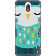 Чехол Uprint Nokia 3.1 Green Owl
